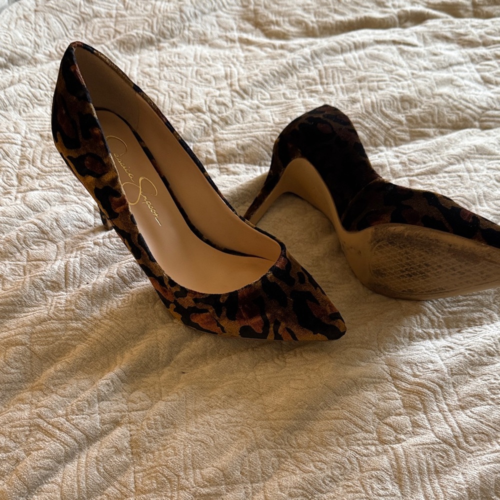 Jessica Simpson Leopard Print Heels